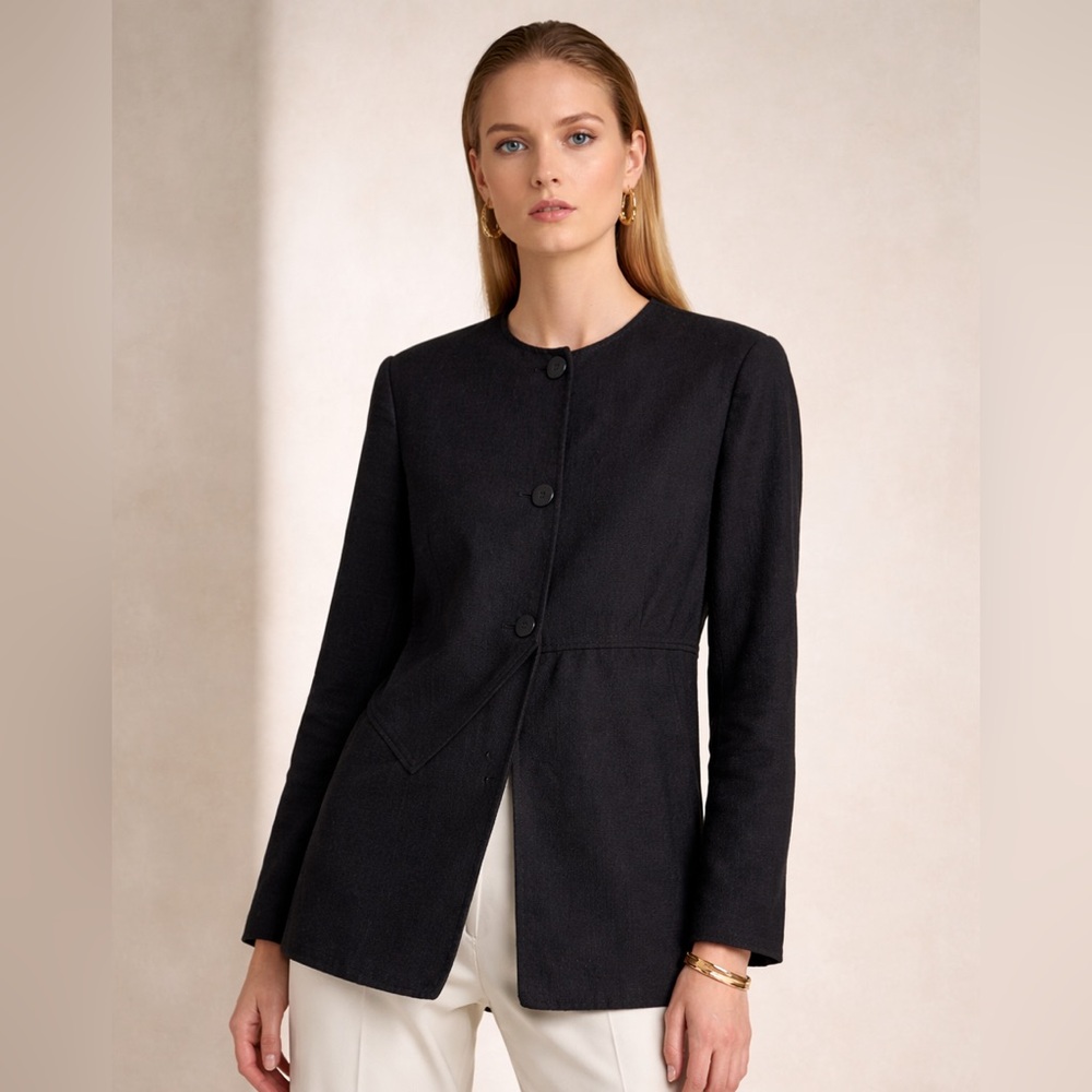 BILL BLASS SAKS FIFTH AVENUE Designer Jacket Blazer 10 ~ L - Vintage Minimalist